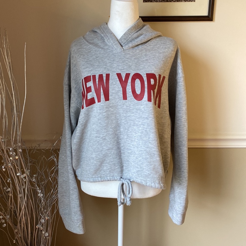 ZARA New York Fleece Lined Sweatshirt